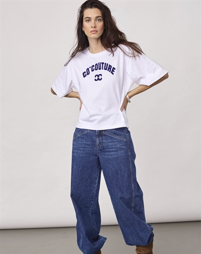 Co´Couture - ZengaCC T-shirt - White Blue